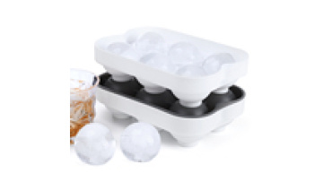 Wholesale 3pcs Set 6 Cavity Silicone Large Ice Maker Mold Round Silicone Ice Cube Tray With Lid Spoon Storage Box1