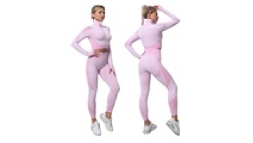 Custom Private Label Knit Ribbed Seamless Cotton Jogging Yoga Workout Fitness Set 3XL Sets1