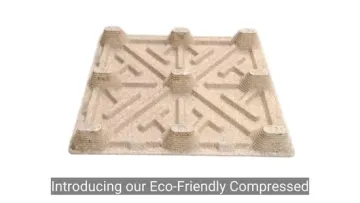 Versatile Compressed Wood Pallet Ideal for Forklift Use and Storage1