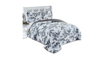 Rancho Floral Luxury Home Patchwork Summer Polyester Quilts Blanket Bedding Set Bedspread Wholesale Manufacturers1