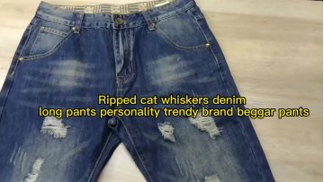 Black Friday Sale Men Jeans Antique Casual Ripper Jeans Trousers1