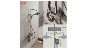 4041 Piano Keys Rain Wall Mount Shower Set with New Design1
