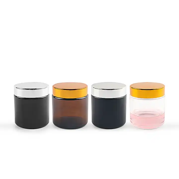 Amber Cosmetic Jar Png