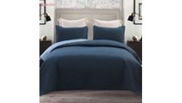 Stable Quality embroidery design bedspread microfiber fabric king size bedspread Bed Cover quilted bedspread1