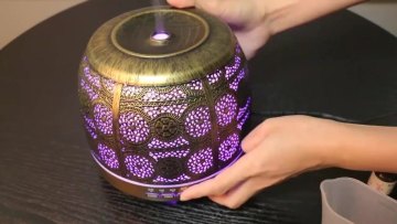 Metal Diffusers for Essential Oils, 500ml Large Aromatherapy Diffuser Red Bronze electrical diffuser1