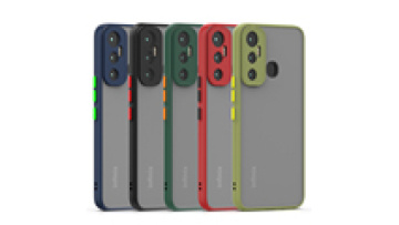 Camera Protection Smoke Phone Cases for Infinix Hot 11 Play, Note 11i, 11s Pro, 10i, 10, 12, 20, 30 - Matte Translucent Shockproof Back Cover1
