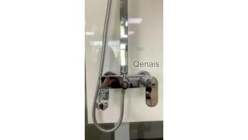 Brass Chrome Shower Faucet Set With Long Spout