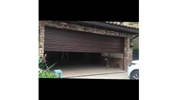 Residential Automatic Aluminum Roller Garage Door Double Layer Hollow or PU Infilled Rolling Shutter for Car Carages1