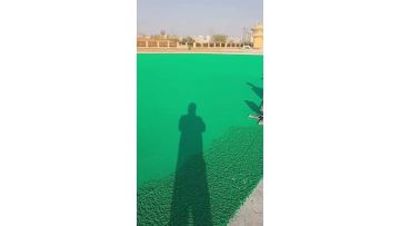EPDM rubber granule laying