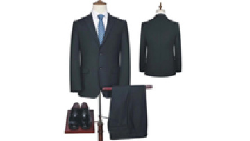 2019 Hot Sale Custom Made Men's Slim Fit Formal Business Suits Single Breasted with Zipper Fly Plus Size Flat Front Style1