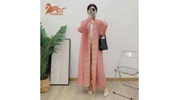 Latest Fashion Dresses  Open Abaya Long  Pleased Dress1
