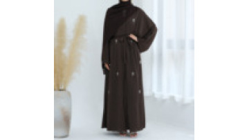 Luxury Embroidery Dubai Abaya for Women Ramadan Arabic Muslim Women Dress Islam Femme Vacation Outfit Fashion Turkey Robe 20251