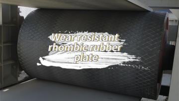 Flame retardant rhombic rubber sheet