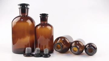 small mouth amber reagent bottle 