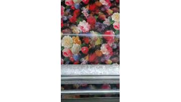 pvc wallpaper rose flower design  