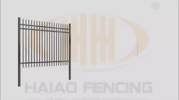 Christmas decorative steel tube picket fence panel1