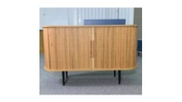 NOVA Tambour Door Oak Sideboard Dining Room Furniture Solid Wood Buffet Cabinet1