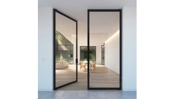 Interior aluminium glass swing door