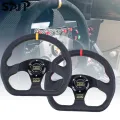 Universal Interior Parts 13 inch PVC Car Racing Steering wheels Deep Corn Drifting Sport Steering Wheel With Logo