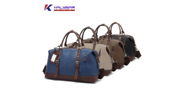 pu leather travel bag