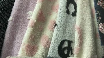 polyester shu velveteen jacquard