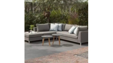 modern Free sample furniture High density sponge Metal  Aluminum alloy  Waterproof  Hotel Patio Garden  Outdoor sofa1