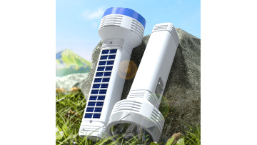 Solar Panel LED Flashlight Type-C-9185