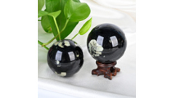 High Quality Natural Healing Crystal Sphere Hand Polished  Chrysanthemum Stone Sphere for Decoration1