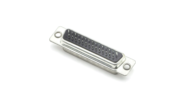 Three rows of semi gold D-SUB connector