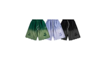 Custom Street Wear Vintage Washed Fade Color Patch Embroidery Print Men Shorts Summer Cotton Shorts1
