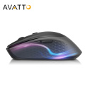 AVATTO H200 High-Tech Wireless Mouse with Cross Computer Control, Faster Scrolling Function, 2400 Dpi Mice for Window, Mac os