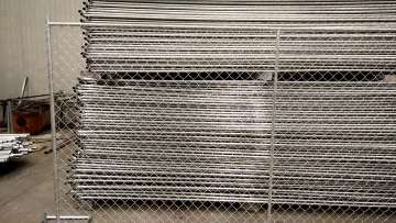 2019 Galvanized 6x12 chain link temporary panel fencing1