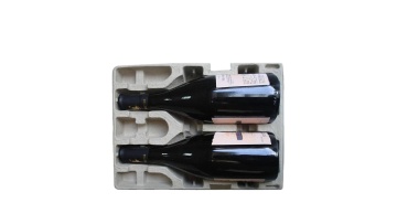 biodegradable paper pulp molded glass bottle wine box1