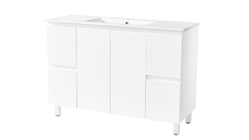 Painted MDF Bathroom Cabinet with ceramic top