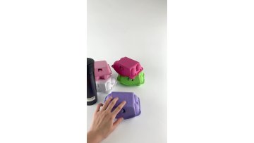 Duck Egg Tray Boxes Label Provided 100% Biodegradable Pink Paper Carton Recycled Paper Pulp Clamshell GPM-EC06 5000PCS 6 Eggs1