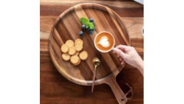 Factory Wholesale New Trend Modern Style Cake Food Kitchen Coffee Small Dinner  Wood  Serving Tray1