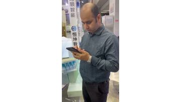 Customers requested on-site cutting during the exhibition