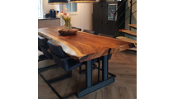 Dining Room Furniture Modern Live Edge Wooden Kitchen Restaurant Dining Table Top Solid Walnut Wood Slab1