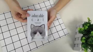 Custom adorable cat style cute metal cover notebook