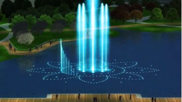 Flower type lake spray