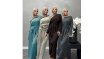 Abaya Femmes Robe Musulmane Turkish Dresses for Office Wear Middle Eastern Dresses Dubai Women Lady Elegant Office Lady1