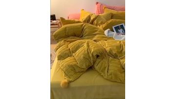 milk flannel bedding set