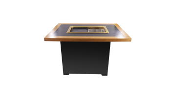 Commercial restaurant barbecue and hot pot table