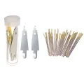 30pcs 3.4cm 3.7cm 4.1cm Hand Sewing Needles Gold Eye Embroidery Cross Stitch Needles With Threaders Home DIY Sewing Accessories