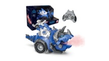 Russian RC Dinosaur Tyrannosaurus Rex Stunt Car with Infrared Control, Music, and Spray Effects1