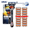 Gillette Fusion Proglide Original Men Manual Shaver Razors Machine for Shaving Blades 5 Layer Cassettes With Replacebale Blades