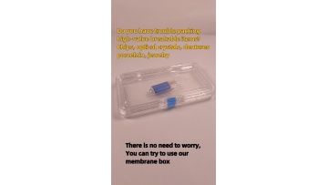 Luxury High Quality Custom Logo Transparent Watch Membrane Storage Box1