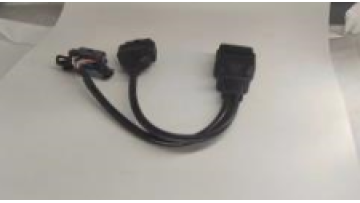 Black diagnostic automotive wiring harness