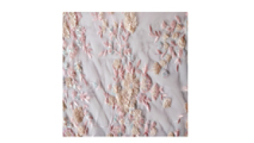 2024 New Pink Sequin Embroidery Lace Sequin Tulle Dresses Women Party Evening Fabric1