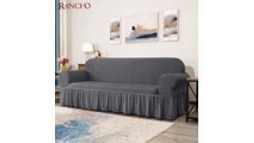 Accept custom cheap knit100% polyester water proof magic 1-2-3 seater sofa covers1